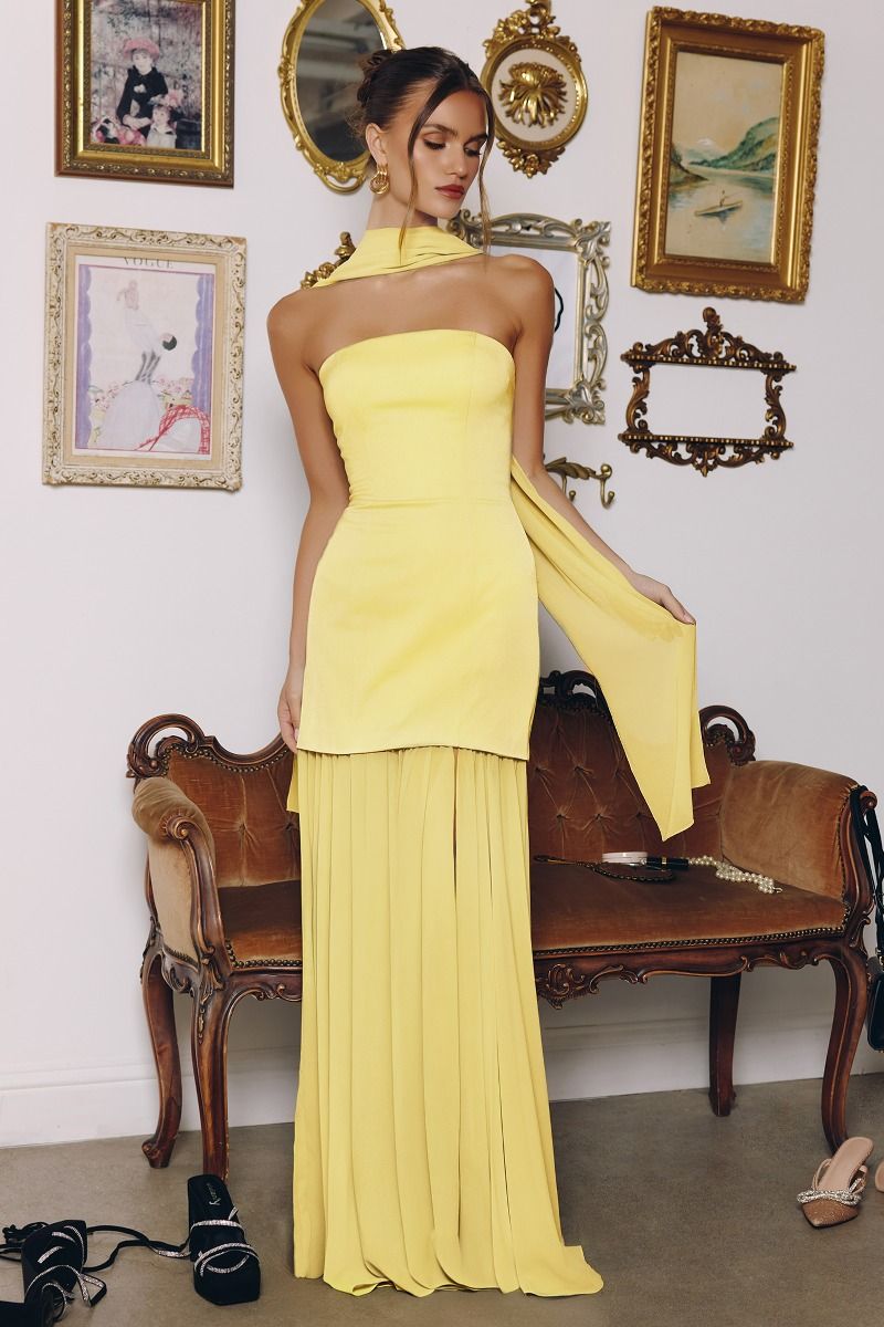 Vestido Carolina Mantequilla