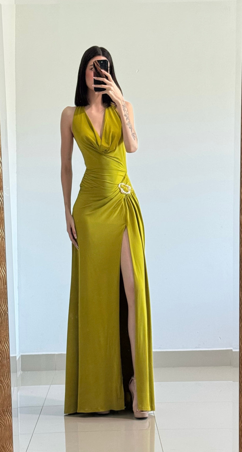 Vestido Valeria Verde Lima