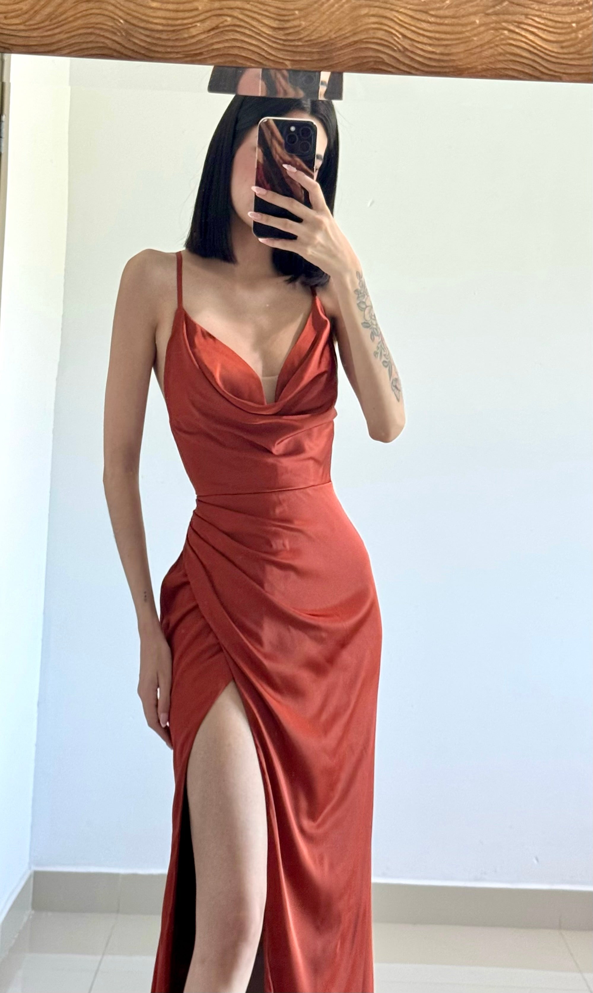 Vestido Catalina Terracota